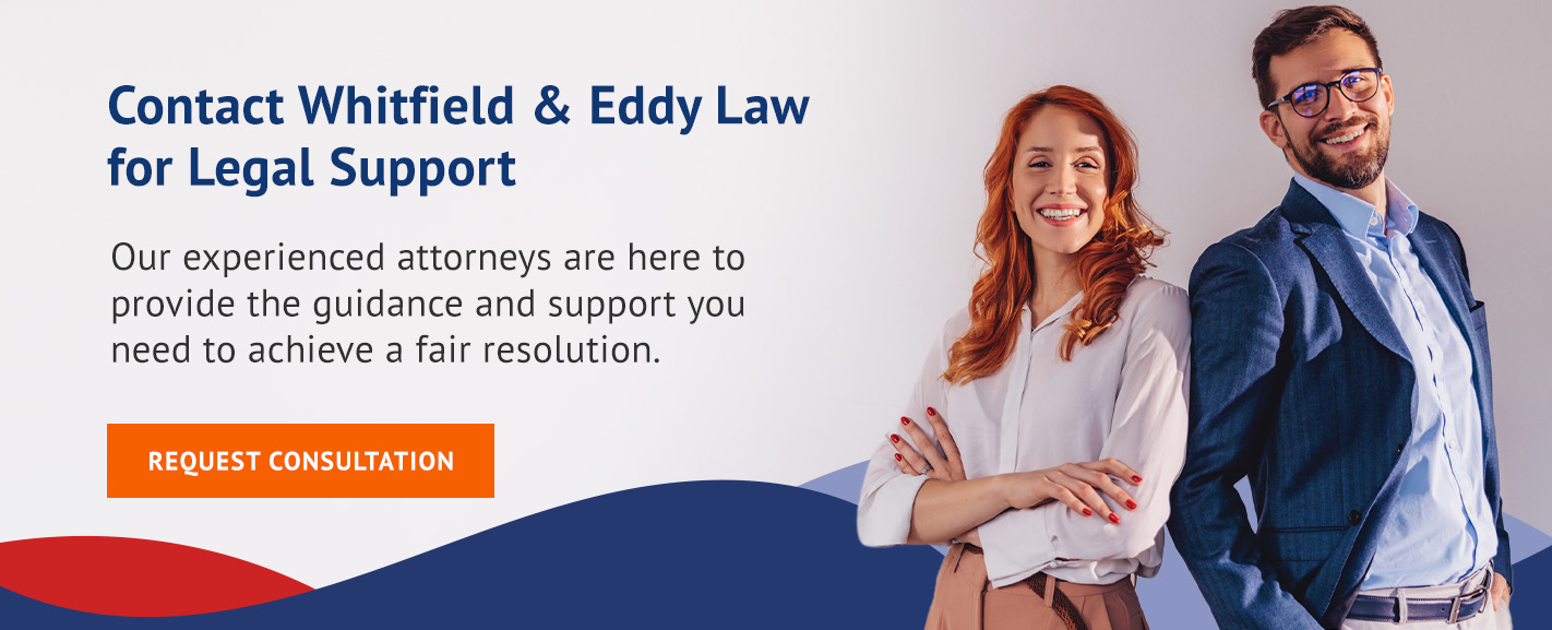 Contact Whitfield & Eddy Law for Legal Support